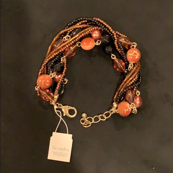 👠2 for $20 Sale 👠 Lia Sophia Br/Blk bracelet - Picture 4 of 4